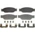 MX805 by WAGNER - Wagner Brake ThermoQuiet MX805 Semi-Metallic Disc Brake Pad Set