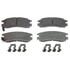 MX814 by WAGNER - Wagner Brake ThermoQuiet MX814 Semi-Metallic Disc Brake Pad Set