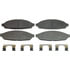 MX931 by WAGNER - Wagner Brake ThermoQuiet MX931 Semi-Metallic Disc Brake Pad Set