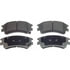 MX957 by WAGNER - Wagner Brake ThermoQuiet MX957 Semi-Metallic Disc Brake Pad Set
