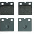 MX971 by WAGNER - Wagner Brake ThermoQuiet MX971 Semi-Metallic Parking Brake Disc Brake Pad Set
