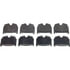 MX983 by WAGNER - Wagner Brake ThermoQuiet MX983 Semi-Metallic Disc Brake Pad Set