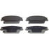 MX1020A by WAGNER - Wagner Brake ThermoQuiet MX1020A Semi-Metallic Disc Brake Pad Set