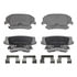 MX1057 by WAGNER - Wagner Brake ThermoQuiet MX1057 Semi-Metallic Disc Brake Pad Set