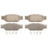 MX1065 by WAGNER - Wagner Brake ThermoQuiet MX1065 Semi-Metallic Disc Brake Pad Set