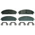 MX1058C by WAGNER - Wagner Brake ThermoQuiet MX1058C Semi-Metallic Disc Brake Pad Set