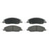 MX1081 by WAGNER - Wagner Brake ThermoQuiet MX1081 Semi-Metallic Disc Brake Pad Set