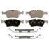 MX1123 by WAGNER - Wagner Brake ThermoQuiet MX1123 Semi-Metallic Disc Brake Pad Set