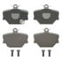 MX1252 by WAGNER - Wagner Brake ThermoQuiet MX1252 Semi-Metallic Disc Brake Pad Set