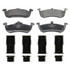 MX1279 by WAGNER - Wagner Brake ThermoQuiet MX1279 Semi-Metallic Disc Brake Pad Set