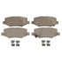 MX1274 by WAGNER - Wagner Brake ThermoQuiet MX1274 Semi-Metallic Disc Brake Pad Set