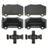 Wagner MX1718 Disc Brake Pad Set Wagner Brake ThermoQuiet MX1718 Semi-Metallic Disc Brake Pad Set