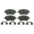 MX1730 by WAGNER - Wagner Brake ThermoQuiet MX1730 Semi-Metallic Disc Brake Pad Set