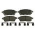 MX1422 by WAGNER - Wagner Brake ThermoQuiet MX1422 Semi-Metallic Disc Brake Pad Set