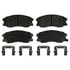 MX1678 by WAGNER - Wagner Brake ThermoQuiet MX1678 Semi-Metallic Disc Brake Pad Set
