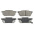 PD256 by WAGNER - Wagner Brake ThermoQuiet PD256 Ceramic Disc Brake Pad Set