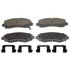 PD1102 by WAGNER - Wagner Brake ThermoQuiet PD1102 Ceramic Disc Brake Pad Set