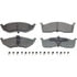 QC730B by WAGNER - Wagner Brake ThermoQuiet QC730B Ceramic Disc Brake Pad Set