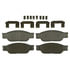 QC805 by WAGNER - Wagner Brake ThermoQuiet QC805 Ceramic Disc Brake Pad Set