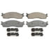 Wagner QC965 Disc Brake Pad Set Wagner Brake ThermoQuiet QC965 Ceramic Disc Brake Pad Set