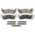 QC1040B by WAGNER - Wagner Brake ThermoQuiet QC1040B Ceramic Disc Brake Pad Set
