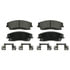 QC1056B by WAGNER - Wagner Brake ThermoQuiet QC1056B Ceramic Disc Brake Pad Set