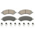 QC1084 by WAGNER - Wagner Brake ThermoQuiet QC1084 Ceramic Disc Brake Pad Set