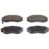 QC1104 by WAGNER - Wagner Brake ThermoQuiet QC1104 Ceramic Disc Brake Pad Set