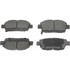 QC1249 by WAGNER - Wagner Brake ThermoQuiet QC1249 Ceramic Disc Brake Pad Set