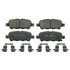 Wagner QC1393A Disc Brake Pad Set Wagner Brake ThermoQuiet QC1393A Ceramic Disc Brake Pad Set