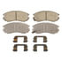 QC1408 by WAGNER - Wagner Brake ThermoQuiet QC1408 Ceramic Disc Brake Pad Set