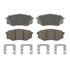 QC1447 by WAGNER - Wagner Brake ThermoQuiet QC1447 Ceramic Disc Brake Pad Set