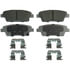 QC1551 by WAGNER - Wagner Brake ThermoQuiet QC1551 Ceramic Disc Brake Pad Set