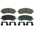QC1584 by WAGNER - Wagner Brake ThermoQuiet QC1584 Ceramic Disc Brake Pad Set