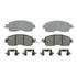 QC1650 by WAGNER - Wagner Brake ThermoQuiet QC1650 Ceramic Disc Brake Pad Set