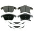 Wagner QC1653 Disc Brake Pad Set Wagner Brake ThermoQuiet QC1653 Ceramic Disc Brake Pad Set