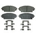 QC1728 by WAGNER - Wagner Brake ThermoQuiet QC1728 Ceramic Disc Brake Pad Set
