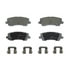 QC1793 by WAGNER - Wagner Brake ThermoQuiet QC1793 Ceramic Disc Brake Pad Set