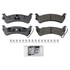 SX666 by WAGNER - Wagner Brake SevereDuty SX666 Disc Brake Pad Set