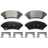 SX818 by WAGNER - SevereDuty™ Disc Brake Pad Set - Front, Semi-Metallic, FMSI D818