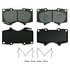 SX976 by WAGNER - Wagner Brake SevereDuty SX976 Disc Brake Pad Set