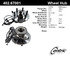 402.67001 by CENTRIC - Centric Premium Hub and Bearing Assembly; With Integral ABS