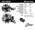 402.65038 by CENTRIC - Centric Premium Hub and Bearing Assembly; With Integral ABS