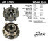 401.61002 by CENTRIC - Centric Premium Hub and Bearing Assembly; With ABS Tone Ring / Encoder