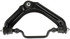 TC6374 by DELPHI - Suspension Control Arm and Ball Joint Assembly - Front, RH, Upper, Non-Adjustable, with Bushing, Press-In, Stamped, Steel, Non-Greaseable