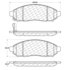 Centric 300.1094 Brake Hardware Tech Tray Centric Premium Pads