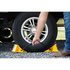 44470 by CAMCO - Wheel Chock, Double, with Rope and Handle, Yellow, Hard Plastic, fits Tires Up To 26 in. Diameter