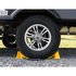 44470 by CAMCO - Wheel Chock, Double, with Rope and Handle, Yellow, Hard Plastic, fits Tires Up To 26 in. Diameter