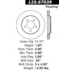 Centric 125.67039 Disc Brake Rotor Premium High-Carbon Rotor