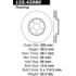 Centric 125.4208 Brake Hydraulic Line Premium High-Carbon Rotor